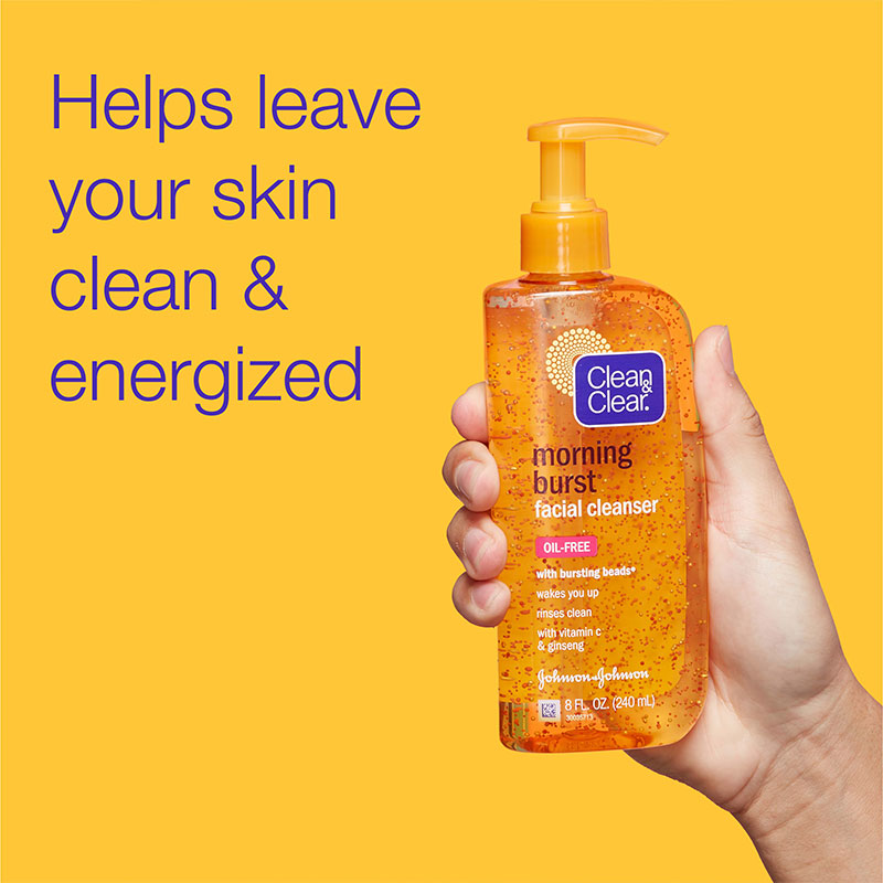 Clean & Clear Morning Burst Oil Free Facial Cleanser 240ml