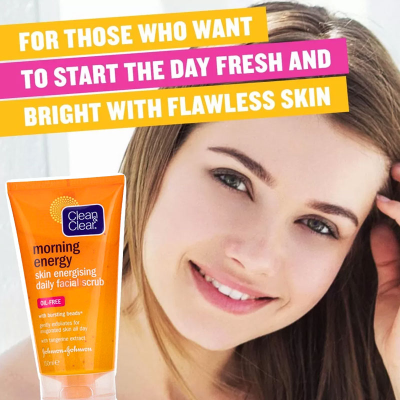 Clean & Clear Morning Energy Skin Energising Daily Facial Scrub 150ml