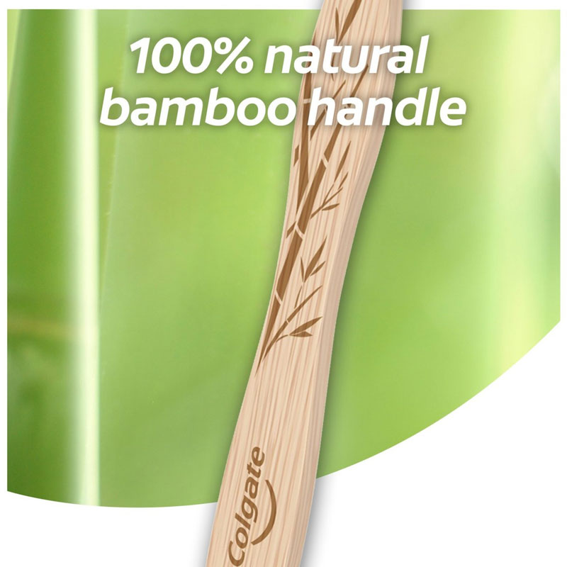 Colgate Bamboo Charcoal Medium Toothbrush - 2 Pack