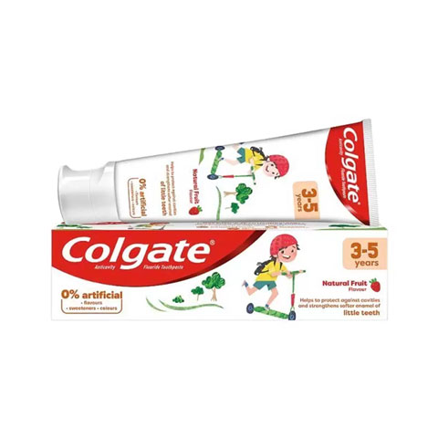 Colgate Kid's Natural Fruit Flavour Toothpaste 75ml - 3-5 Years