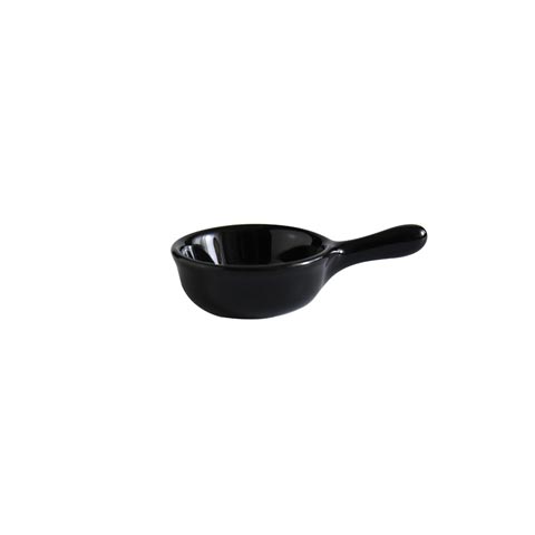 Creative Japanese Style Mini Ceramic Dish with Handle - Black