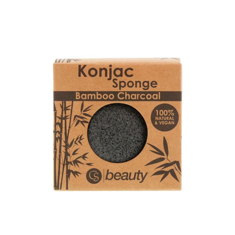 CS Beauty konjac Sponge Bamboo Charcoal