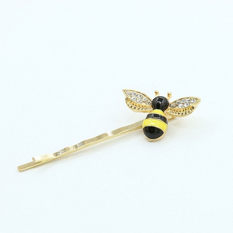 Cute Color Dripping Oil Bee Hairpin (41)