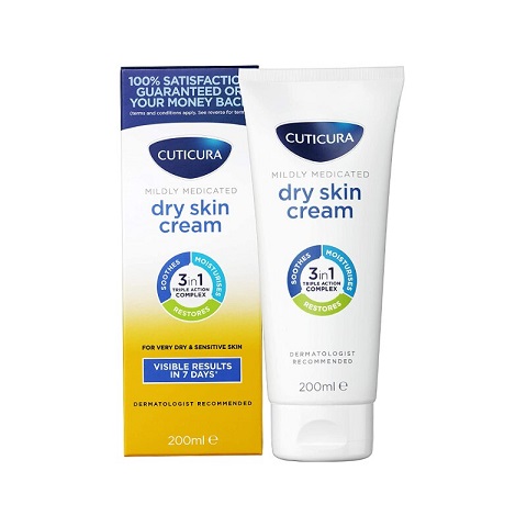 Cuticura Mildly Medicated Dry Skin Cream 200ml