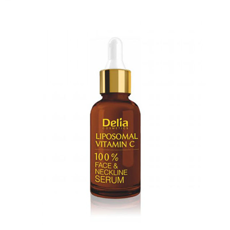 Delia Cosmetics Brightening Effect Face & Neckline Serum 30ml - Liposomal Vitamin C 100%