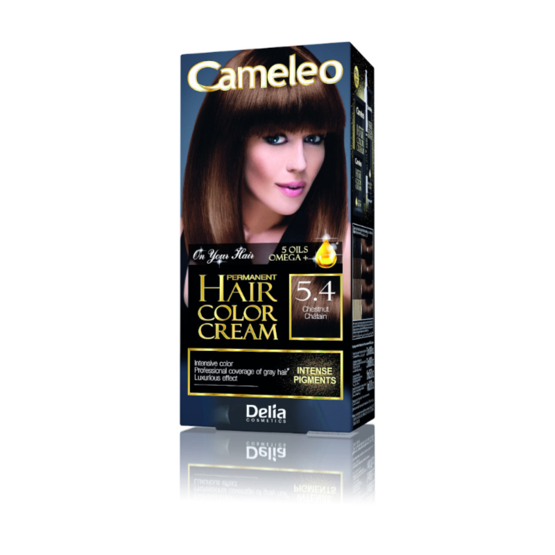 Delia Cosmetics Cameleo Permanent Hair Color Cream - 5.4 Chestnut