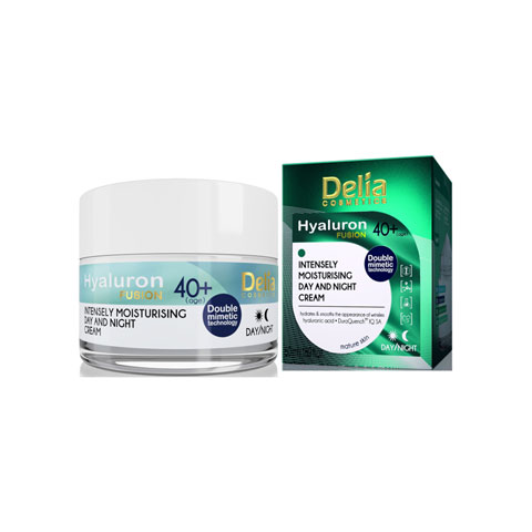 Delia Cosmetics Hyaluron Fusion Intensely Moisturising Day And Night Cream 50ml - 40+
