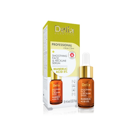 Delia Cosmetics Professional Face Care Smoothing Face & Neckline Serum 10ml - Mandelic Acid 5%