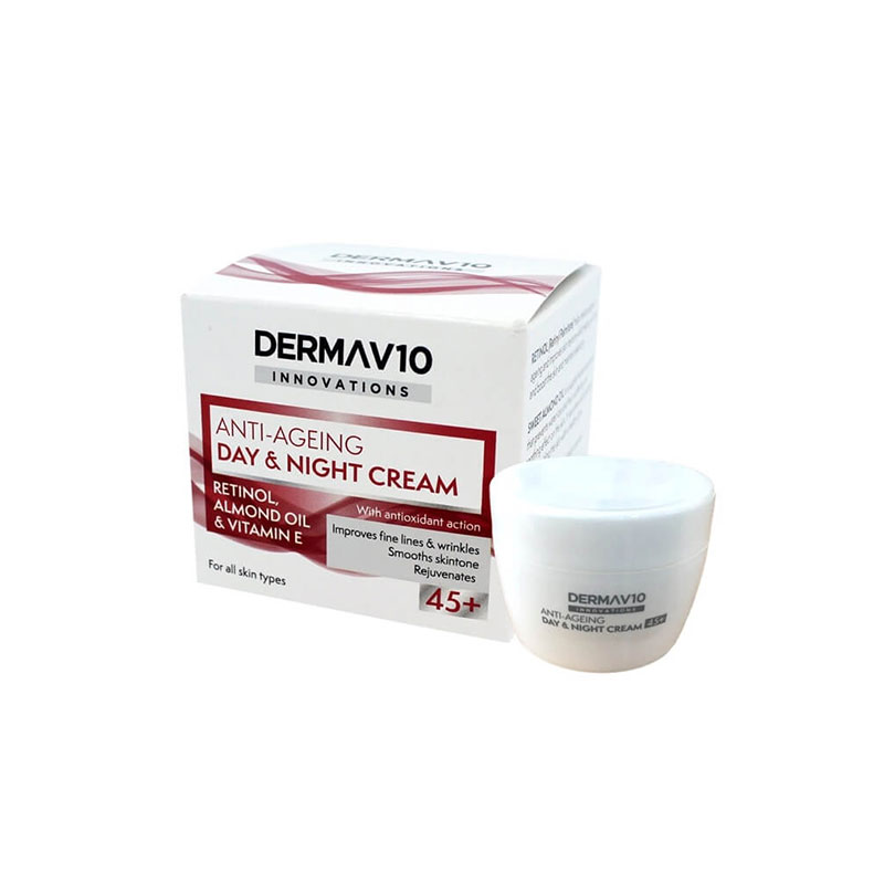 Derma V10 Innovations 45+ Anti Ageing Day & Night Cream 50ml