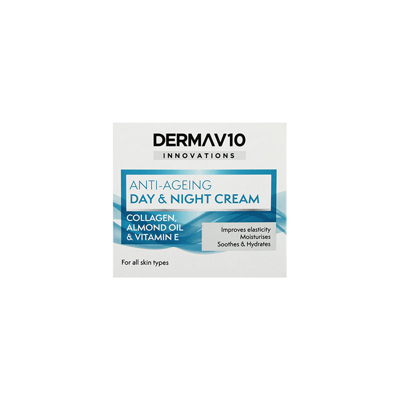 Derma V10 Innovations Anti Ageing Day & Night Cream 50ml
