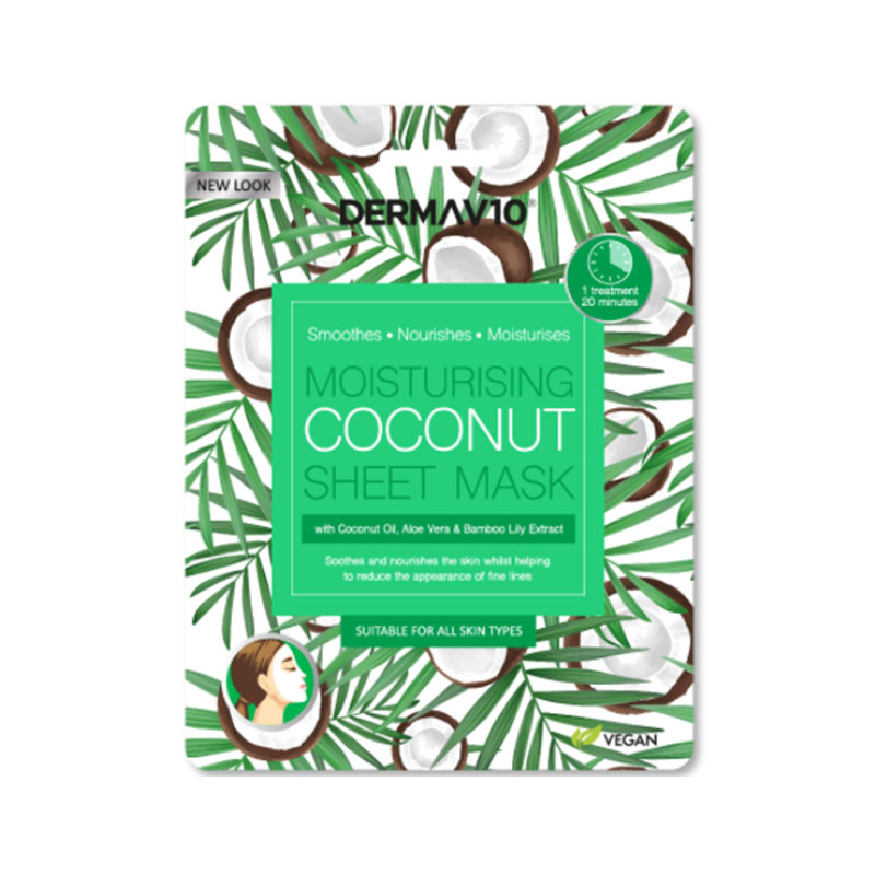 Derma V10 Moisturising Coconut Sheet Mask