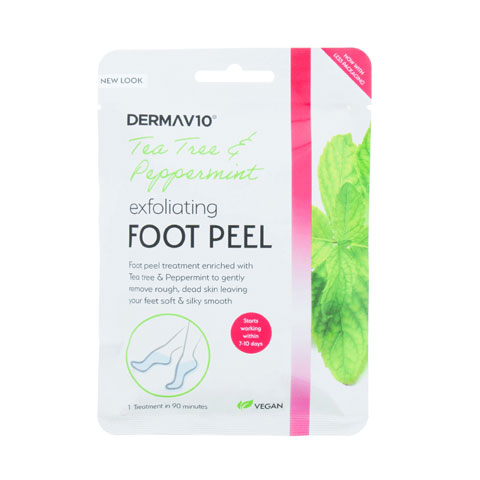 Derma V10 Tea Tree & Peppermint Exfoliating Foot Peel