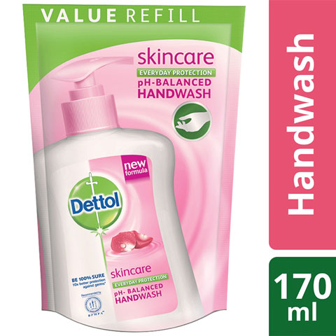 Dettol Skincare Everyday Protection Refill Liquid Hand Wash 170ml