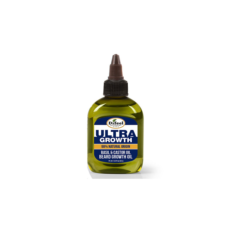 Difeel Mens Ultra Growth Basil and Castor Beard Oil 75ml