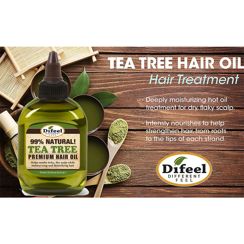 Difeel Premium Natural Tea Tree Hair Oil 75ml