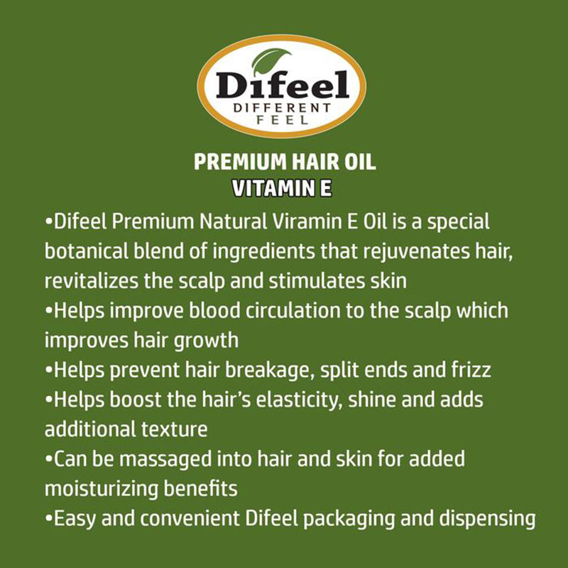 Difeel Vitamin E Oil Premium Natural Hair Oil 75ml