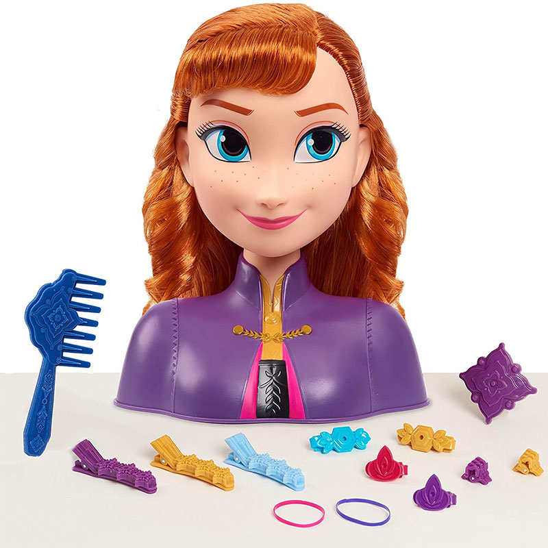 Disney Frozen II Anna Styling Head - 14 Pieces