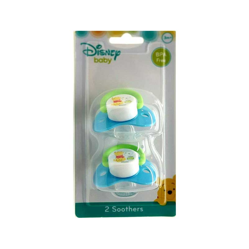 Disney Winnie The Pooh Baby Soothers 3m+ - Blue