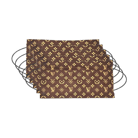 Disposable Face Mask LV Style - 5pcs Combo (B)