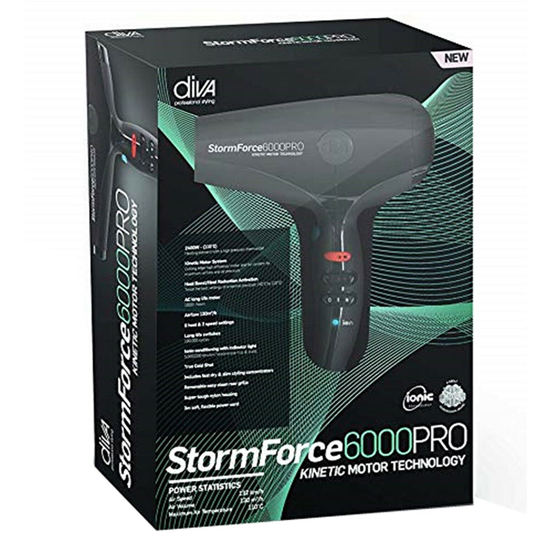Diva Professional Styling StormForce 6000 PRO Hair Dryer