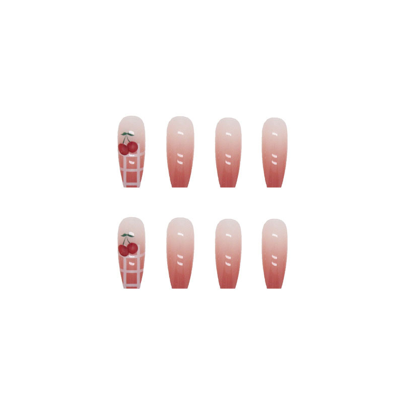 Do It Yourself 24pcs False Nails - Cherry Check (434)