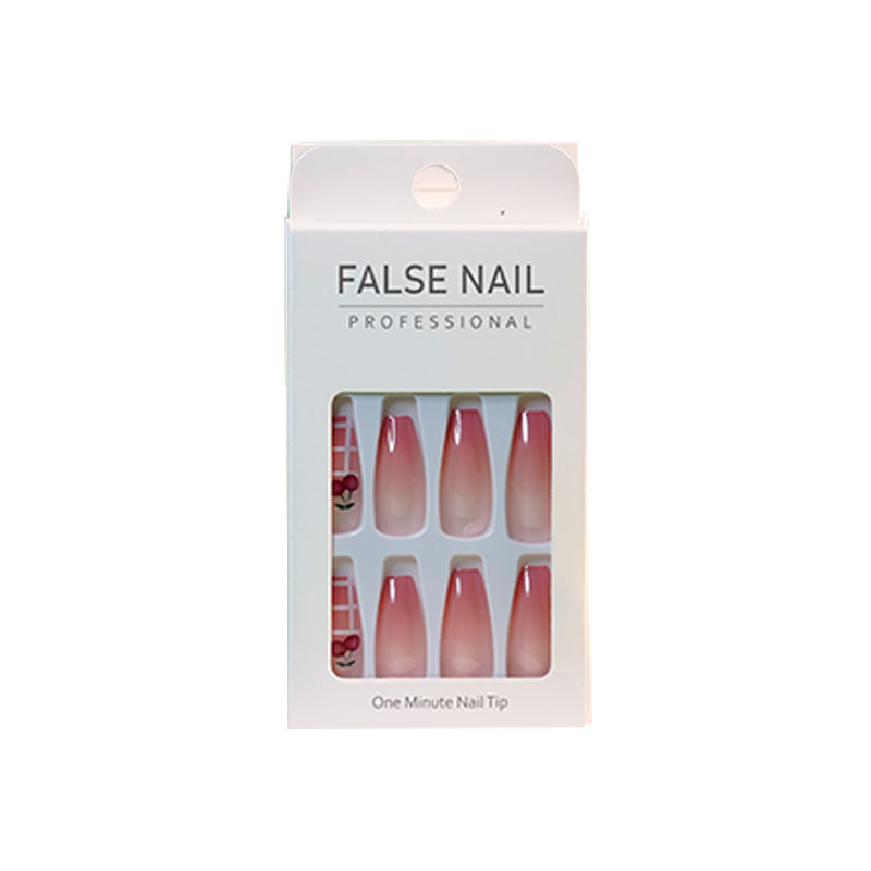 Do It Yourself 24pcs False Nails - Cherry Check (434)