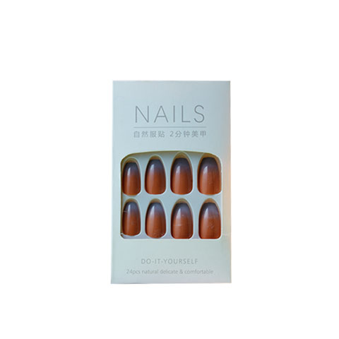 Do It Yourself 24pcs False Nails - Purple Finish (004)