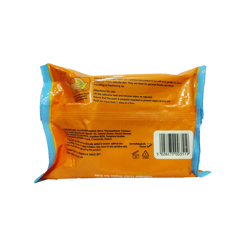 Doodoo Dimple Toilet Wipes 60s For Kids