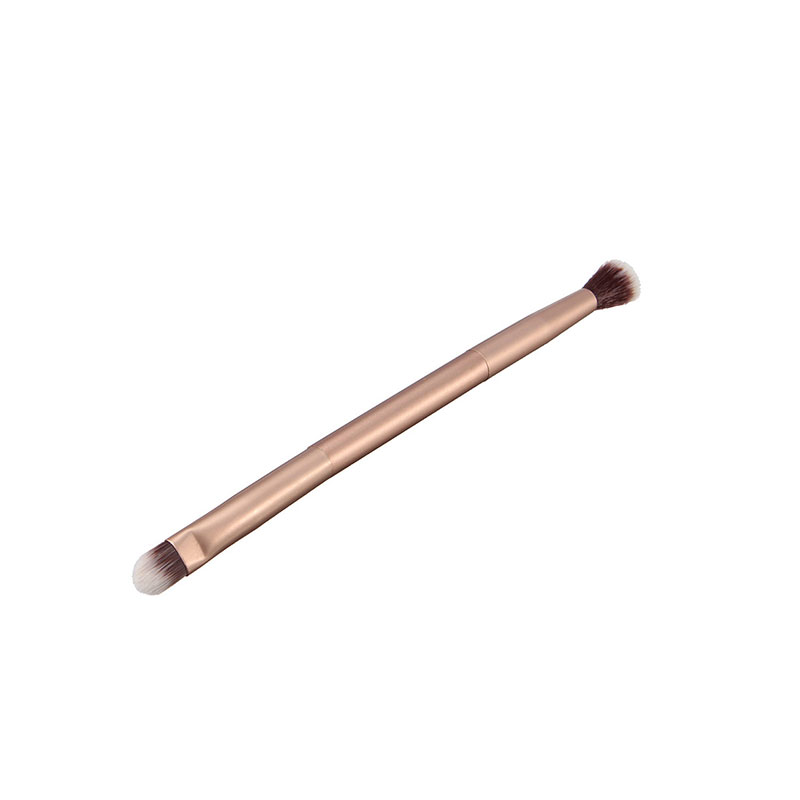Double Ended Eyeshadow Brush - Silver
