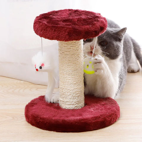 Double Layer Double Hanging Ball Mouse Plush Cat Climbing Frame