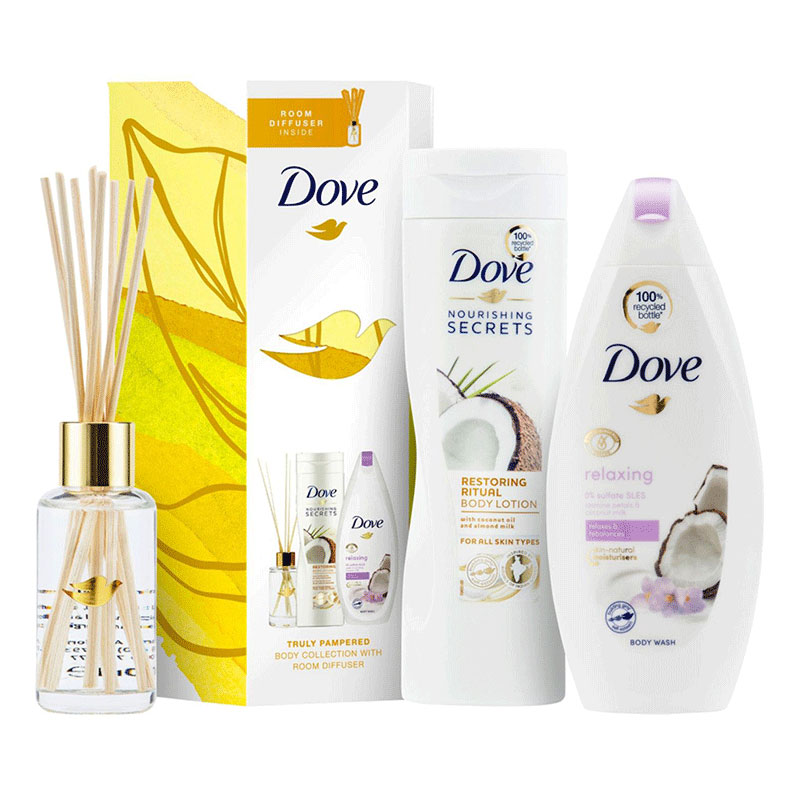 Dove Truly Pampered Body Collection with Room Diffuser Gift Set (7914)