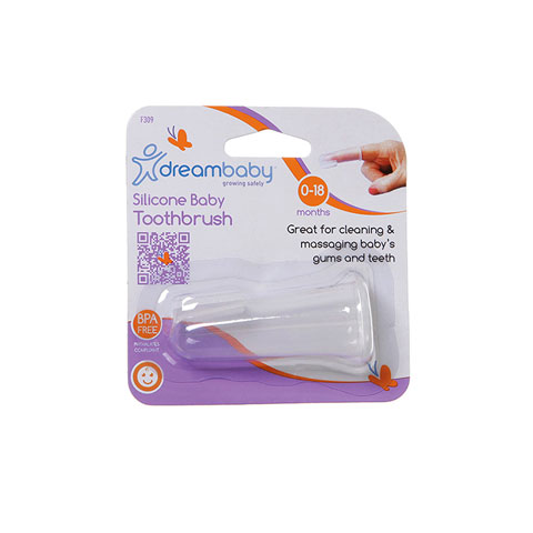 Dreambaby Silicone Baby Toothbrush - 0-18 Months