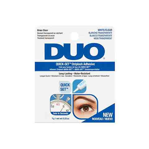 Duo Quick Set Striplash Adhesive 7g - White Clear
