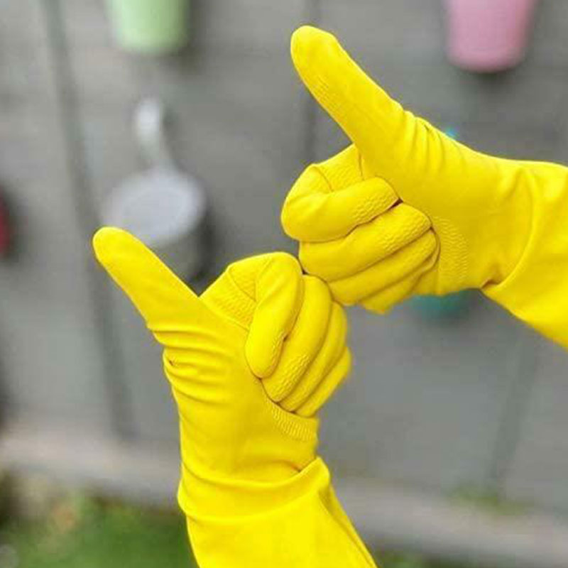 Elbow Grease Super Strong Medium Size Rubber Gloves - 1 Pair