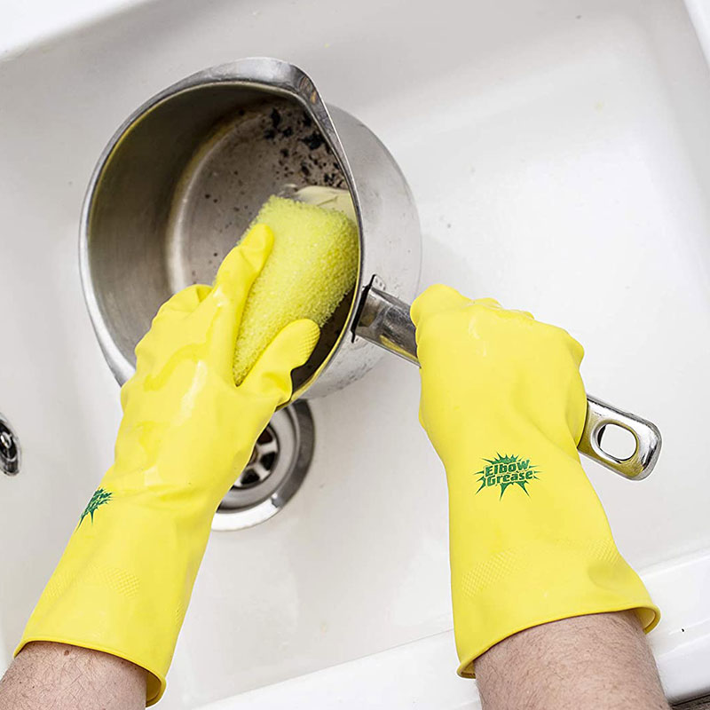 Elbow Grease Super Strong Medium Size Rubber Gloves - 1 Pair