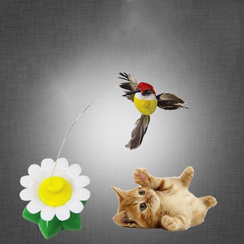Electric Interactive Flying Bird Cat Toy (301199)