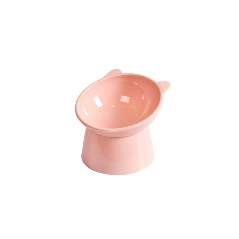 Elevated Raised Water Food Bowl For Cat & Dog - Pink