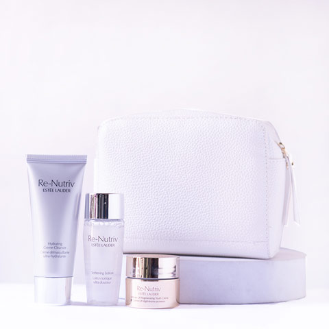 Estee Lauder Re-Nutriv Gift Set With With Bag - 5 pcs