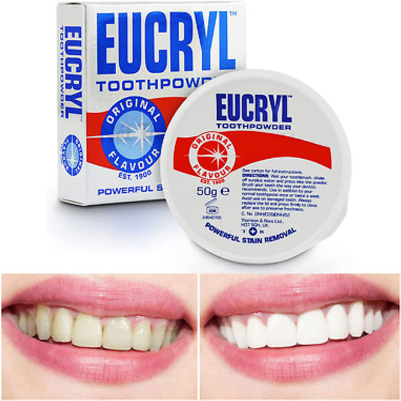 Eucryl Powerful Stain Removal Original Flavour Tooth Powder 50ml