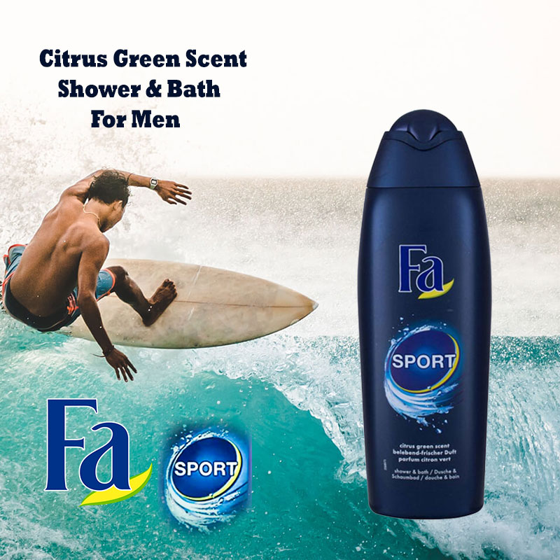 Fa Sport Citrus Green Scent Shower & Bath For Men 750ml