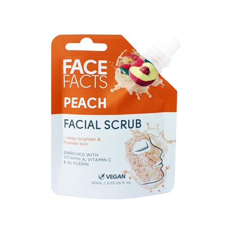 Face Facts Peach Facial Scrub 60ml