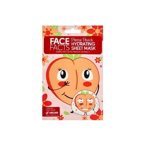 Face Facts Pretty Peach Hydrating Sheet Mask 20ml