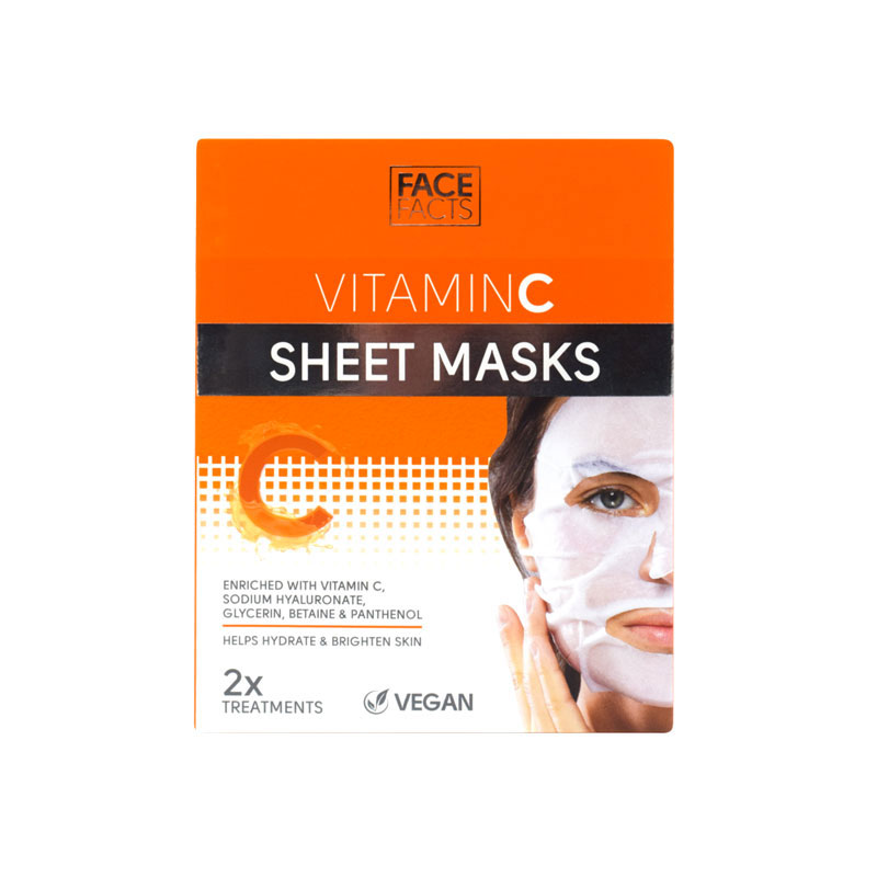 Face Facts Vitamin C Sheet Masks 2X Treatments