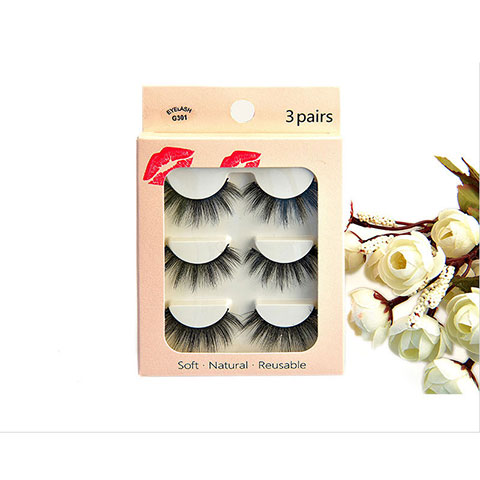 False Eyelashes 3 Pairs Thick Style - G301
