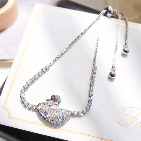 Fashion Zircon Crystal Pull Bracelet (25)