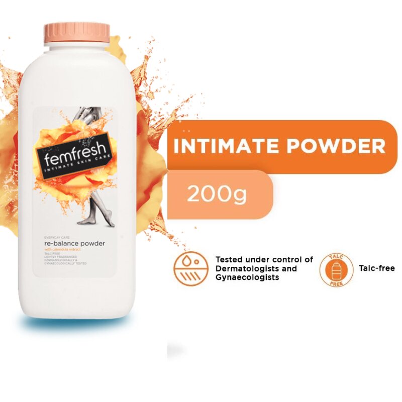 Femfresh Intimate Skin Care Re-Balance Talc-Free Powder 200g