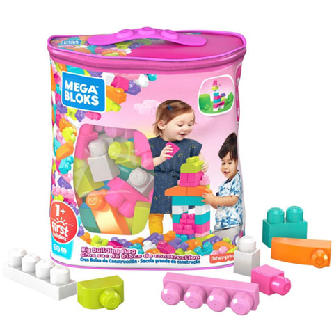 Fisher Price Mega Bloks First Builders Big Building Bag - 60 pcs