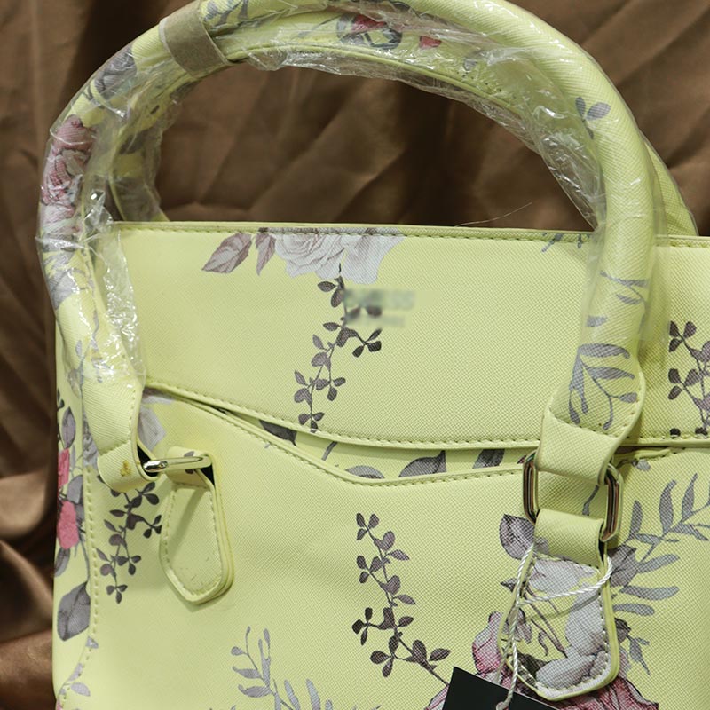 Floral Printed Inspired By Ladies Handbag (218) - Yellow Flower