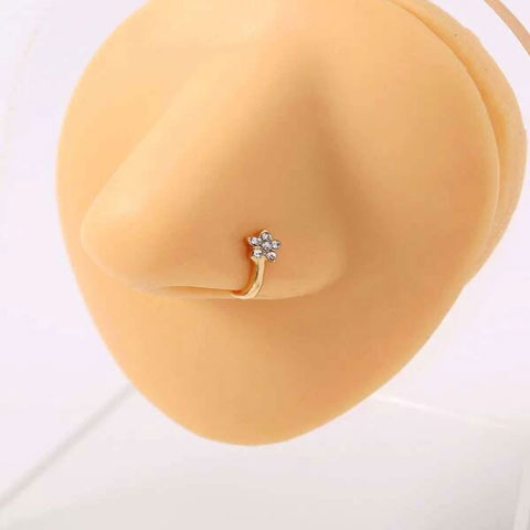 Flower Decor Nose Ring