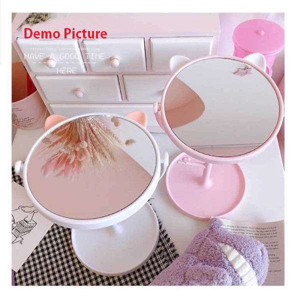 Folding Desktop Makeup Mirror - Pink (20190)